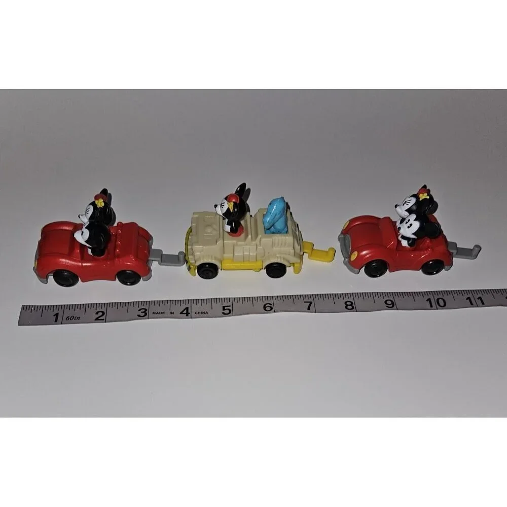 3 Disney World Toy Lot Mickey Minnie Mouse Runaway Railway Dinosaur McDonald's